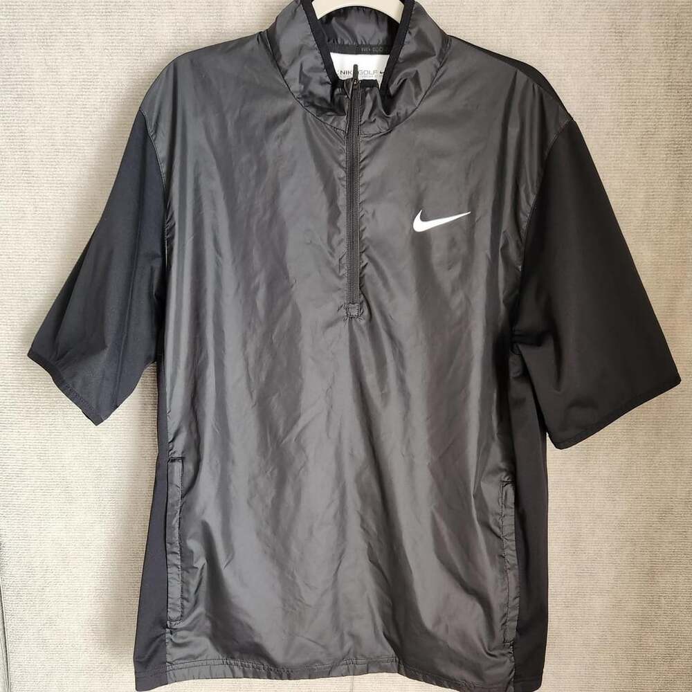 Nike Golf black windbreaker jacket in size L #nike #golf #athletic